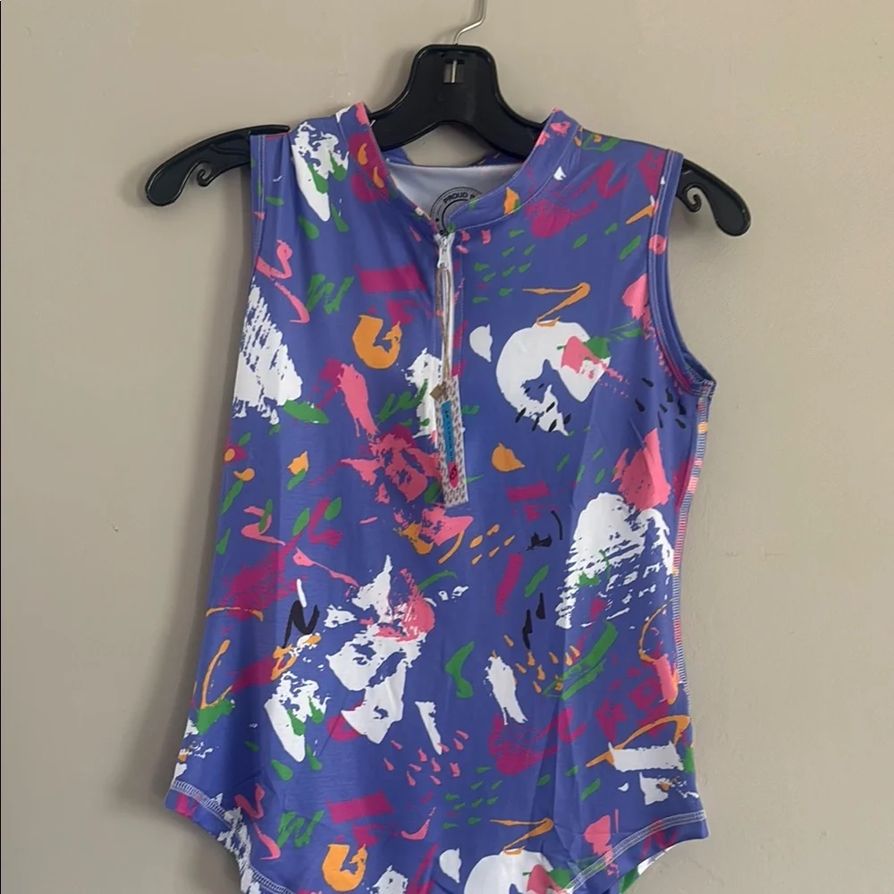 Proud 90 Colorful Abstract Print Sleeveless shirt - Picture 1 of 5